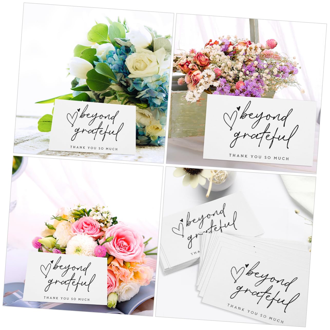 DOITOOL 5 Series Tarjetas De Agradecimiento Con Sobres Tarjetas Negocios Bodas Y Celebraciones Y Pedidos Salones De Boutiques Y Panaderías 150 Piezas X 5