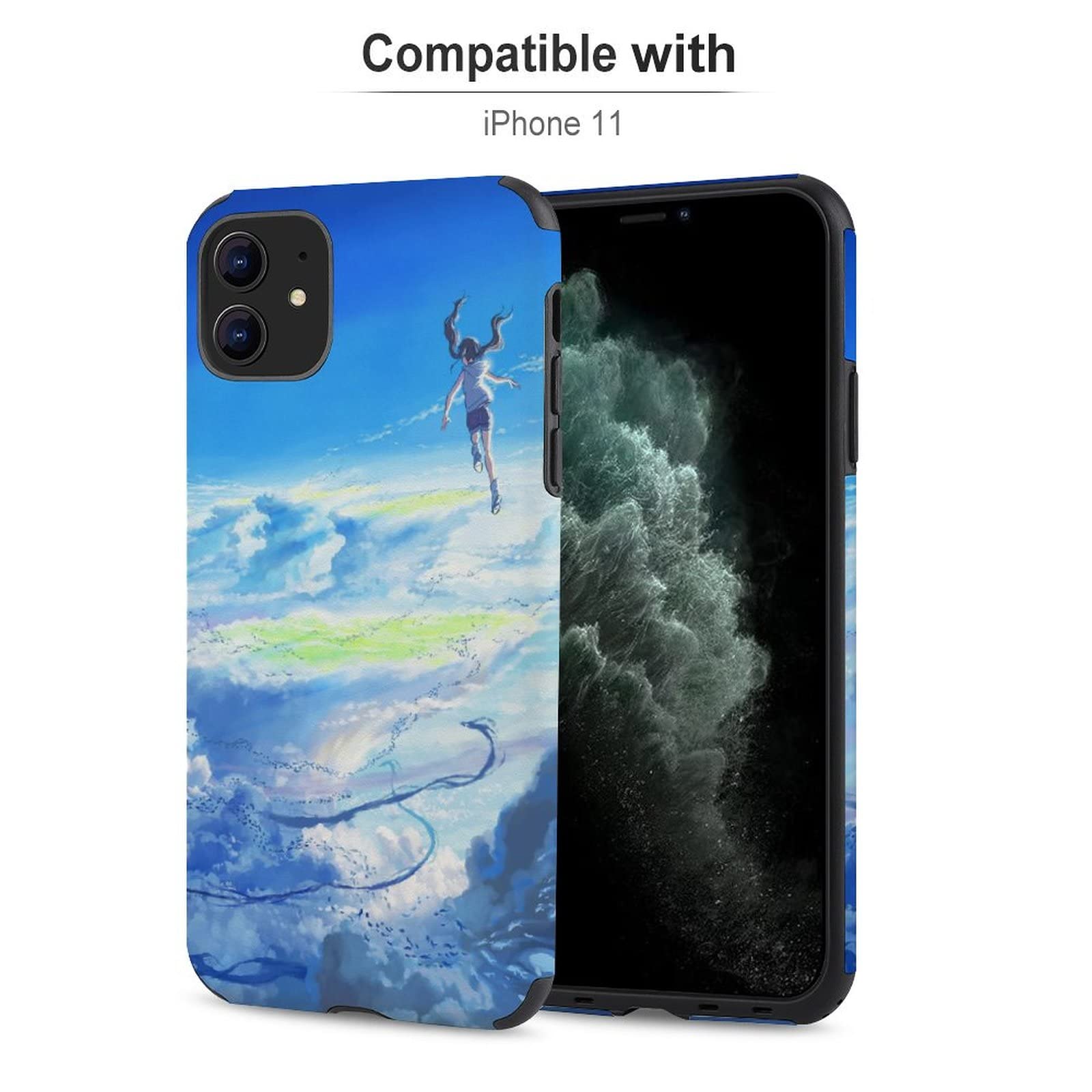 Amazon.co.jp: 天気の子 スマホ ケース iPhone 11 電話ケース アニメ 