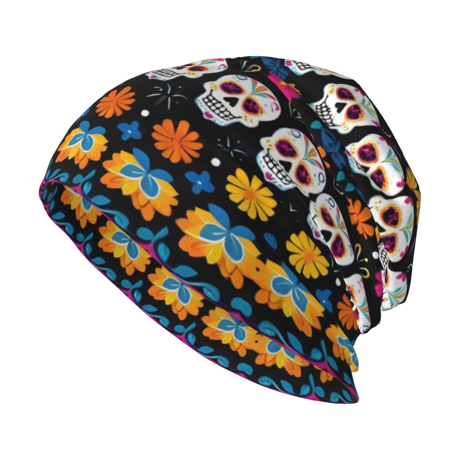 Men Women Fashion Slouchy Beanie Cap Baggy Skull Cap Warm Sleep Cap