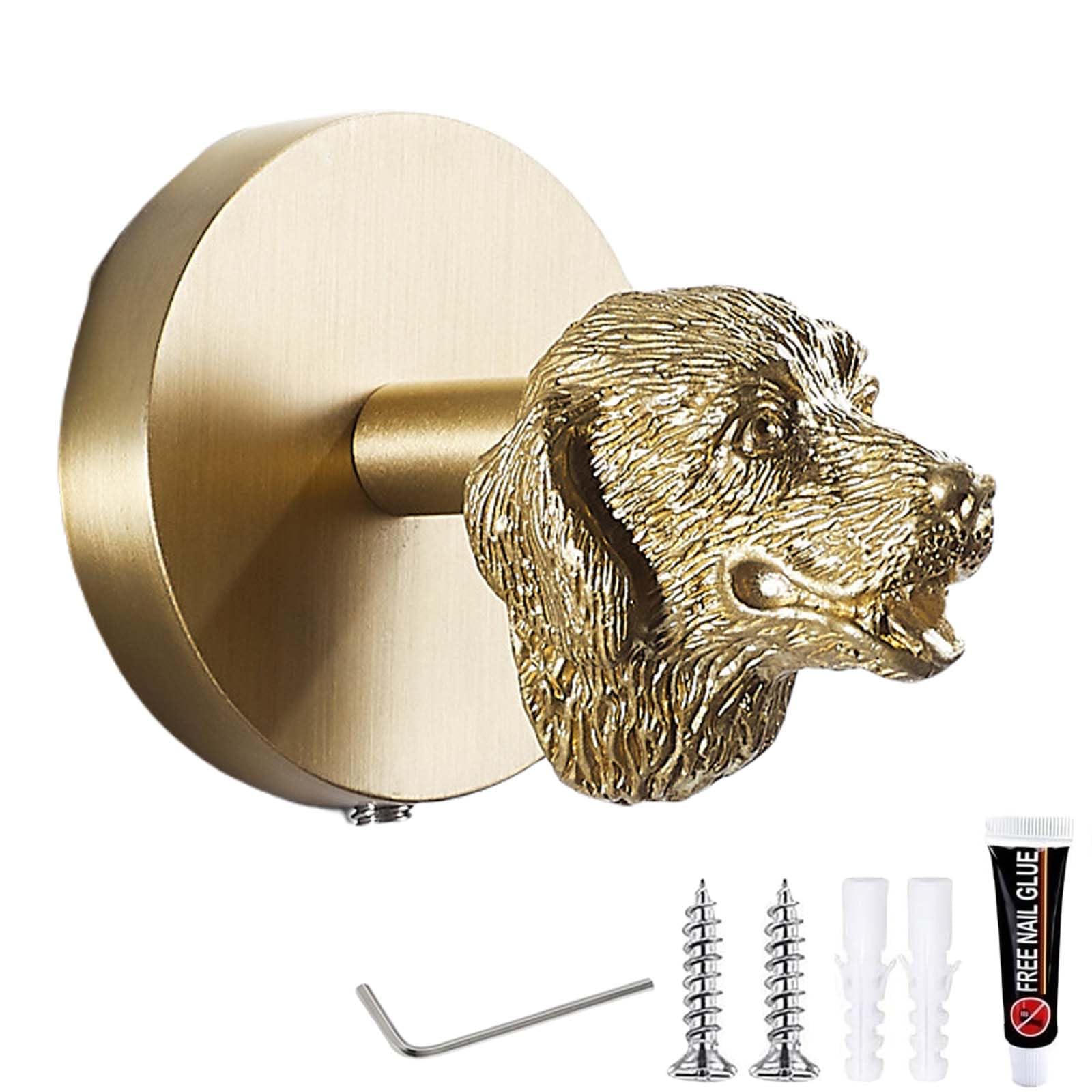 Crochet mural vintage forme cheval pour porte-manteau