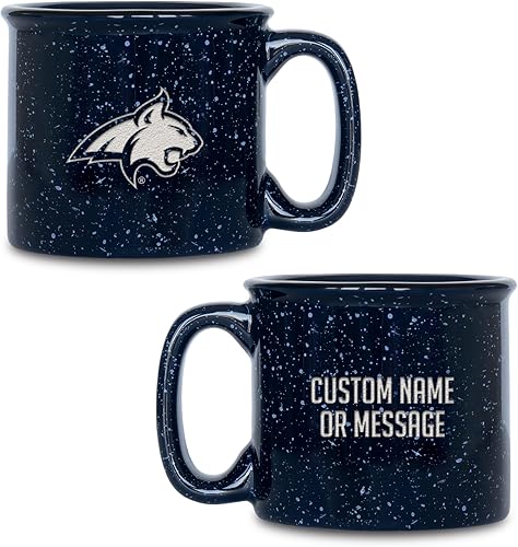 Miniatura 403 de Rico Industries NCAA Utah Utes - Taza de café personalizada de 12 onzas con logotipo grabado con láser profundo, taza de cerámica para acampar con