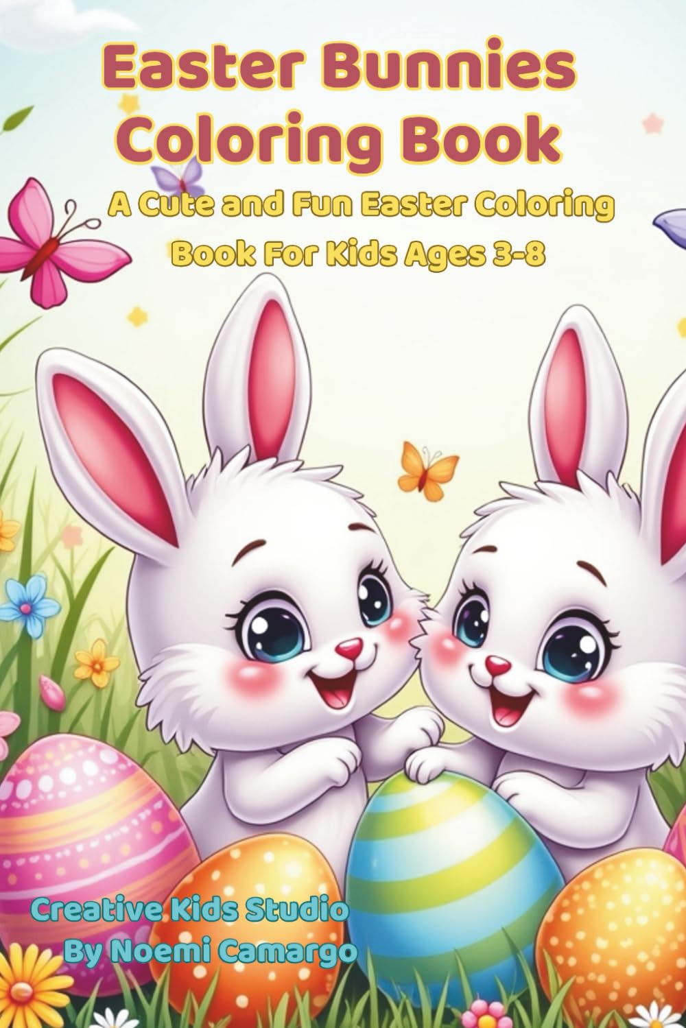 Easter Bunnies Coloring Book