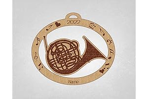 Personalized French Horn Christmas Ornament