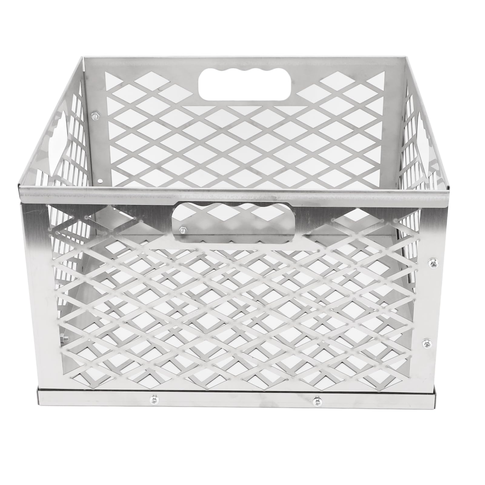 Cesta para carbón, diseño desmontable, portátil, resistente, duradera, de acero inoxidable, para barbacoa