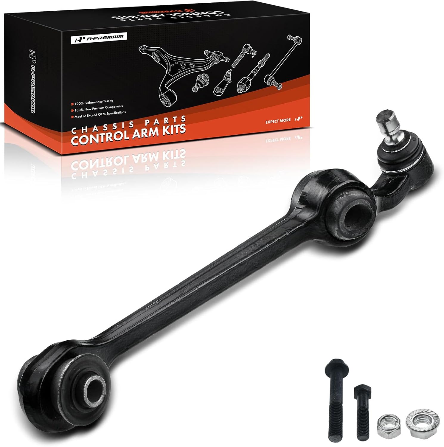 A-Premium Front Left Lower Control Arm, with Ball Joint & Bushing, Compatible with Chrysler & Dodge & Eagle - 1993-2004 - 300M Concorde Intrepid LHS New Yorker Vision