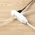 Globe Electric 24302 10ft Medium Duty 3-Outlet Indoor Extension Cord, Grounded, Right Angle Plug, White