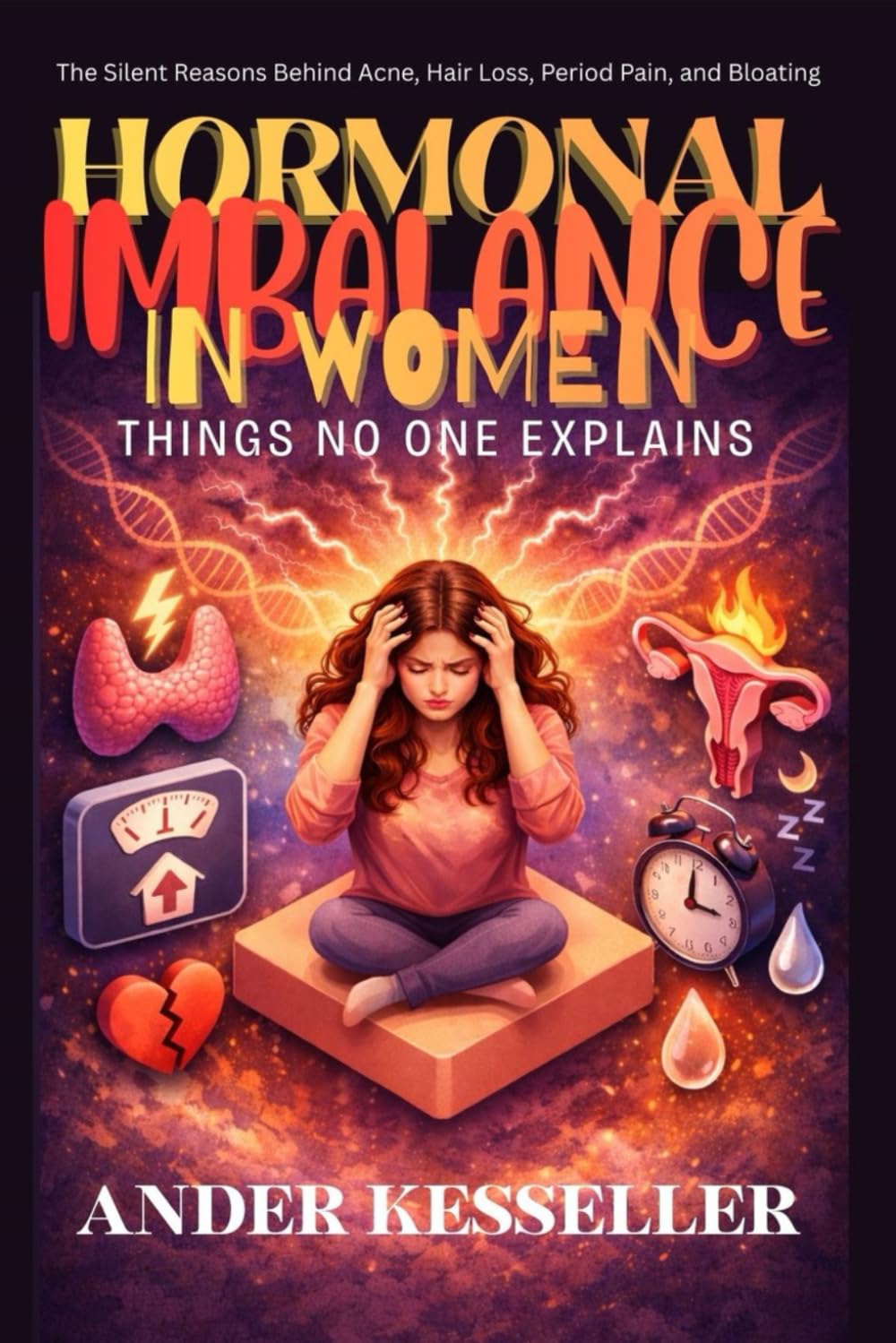 Hormonal Imbalance In Women:: The Hidden Causes Behind Acne, Hair Loss, Period Pain, Bloating, and Mood Swings — and What You Can Do About Them