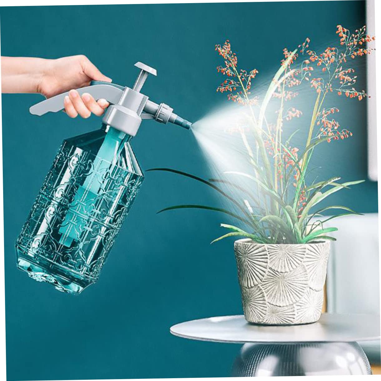 TOYANDONA 2 Pièces arrosoir arroseur pour pulvérisateur à pression brumisateur pour plantes de jardin arrosage bouteille plantes fleurs pulvérisateur brumisateur Plastique Bleu