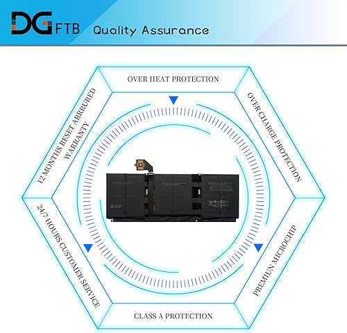 Miniatura 6 de G3HTA052H DYNT02 - Batería de repuesto para laptop Microsoft Surface Laptop3 de 13,5 pulgadas, tableta, teclado serie 1867 1868 (7,4 V, 45,8 Wh/6041
