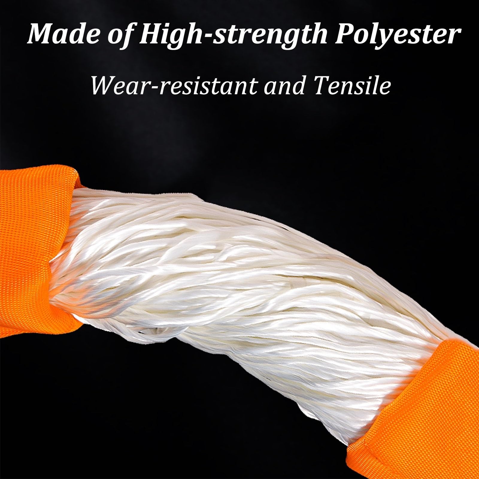 4-strängige Hebebänder mit Haken – 2-Tonnen-Polyester-Hebegeschirr mit Metall-Aufhängering – Anschlagmittel für den Gütertransport und das Handling(1.64ft/0.5m)