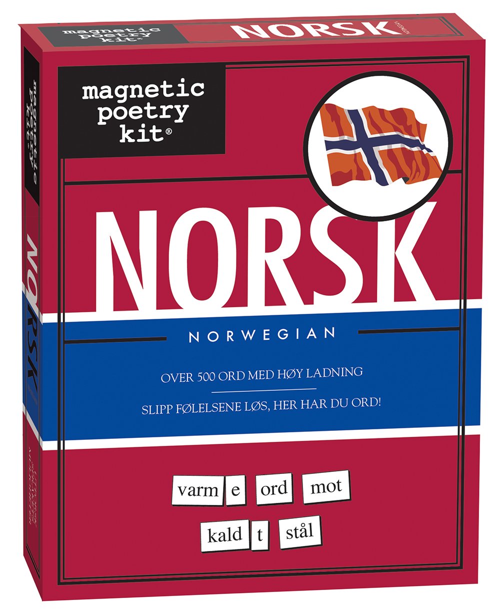 Magnetic Poetry - Zestaw norweski (norsk) - słowa do lodówki