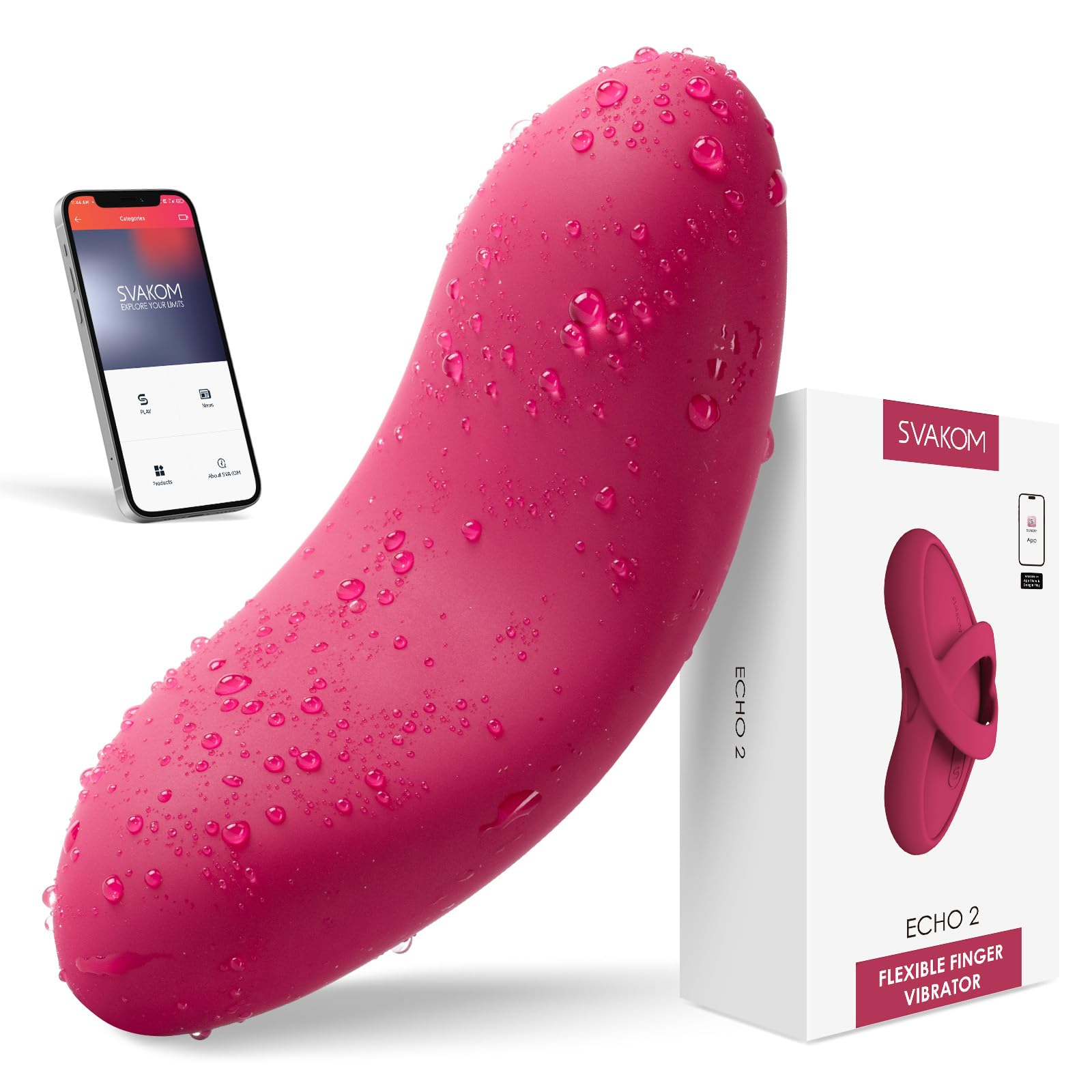 Wishly | SVAKOM COCO Vibrator Dildo Sex Toys Finger Shaped - 8 Seconds to Climax Waterproof Vibes for Women - 5*5 Vibrations G Spot Clit Nipple Anal Personal Massagers Adult Toys Wishly | SVAKOM COCO Vibrator Dildo Sex Toys Finger Shaped - 8 Seconds to Climax Waterproof Vibes for Women - 5*5 Vibrations G Spot Clit Nipple Anal Personal Massagers Adult Toys
