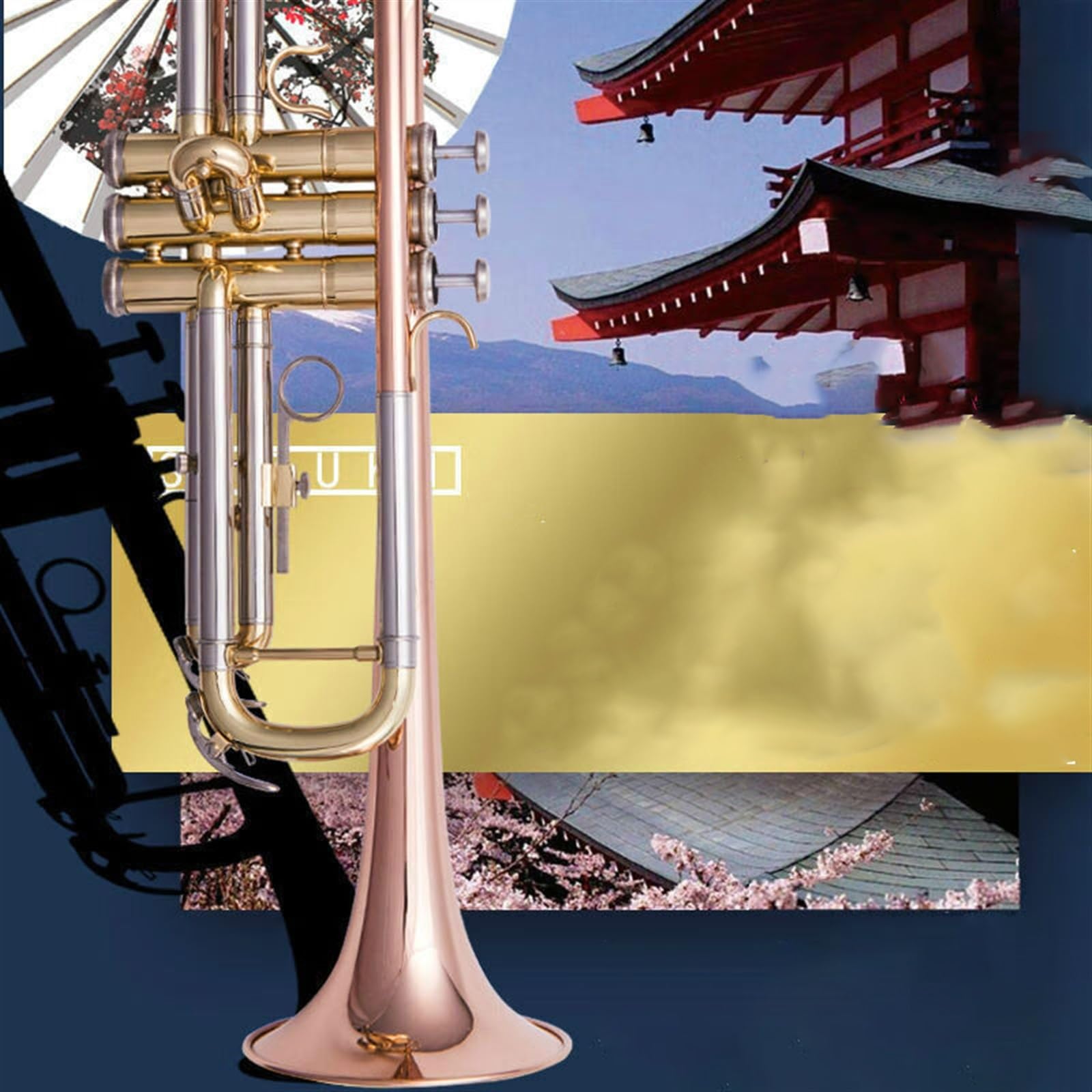 Amazon.co.jp: ランペット トランペット Bフラット3音金管楽器グレード