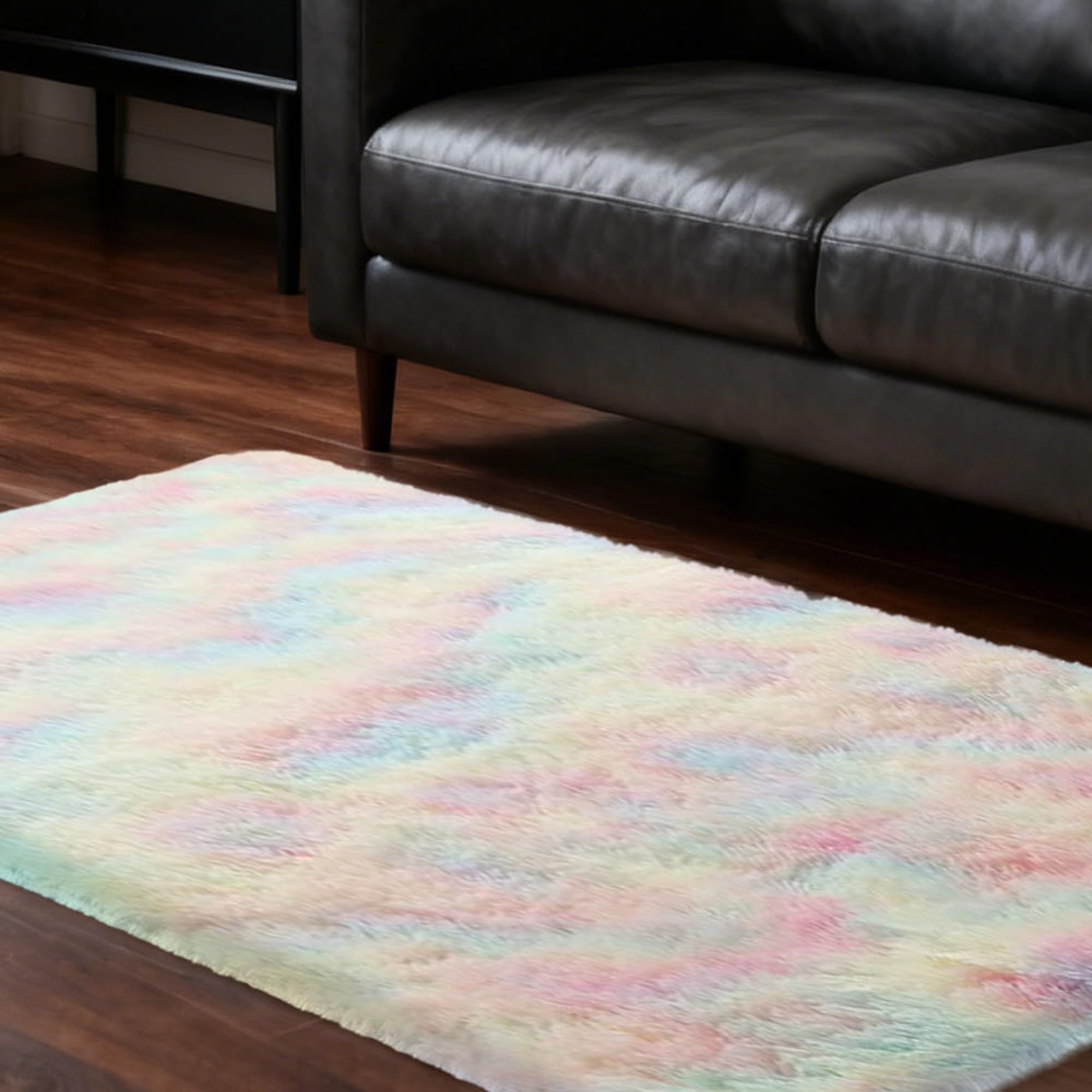 Alfombras de Habitacion 130 x 190 cm Parte Inferior Lavable Alfombra Moderna y Mullida Lavable hasta para Sala de Estar, Comedor, Habitación de Niños, Multicolor