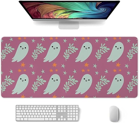 TsyTma Mouse Pad Large Halloween Funny Ghost Desk Pad