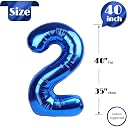Navy Blue Number 3 Balloon 40 Inch, 3 Balloon Number, 3rd Birthday Decorations, Navy Blue Party Supplies for Boys Girls gallery image