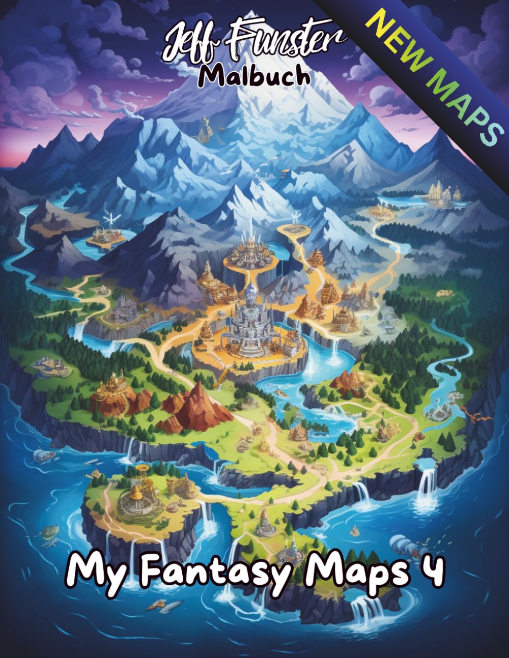 My Fantasy Maps 4 – Magische Karten zum Ausmalen: 50 detailreiche Fantasy-Karten für kreative Abenteuer und entspannte Auszeiten