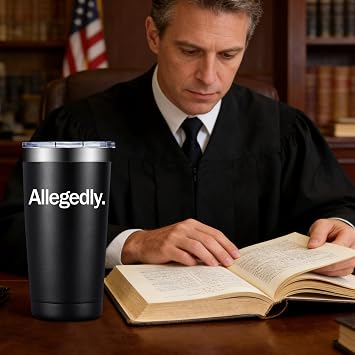 Lawyer Gifts for Men Women - Lawyer Appreciation Law School Gifts - Gift for Law Student Graduation, Future Lawyer, Attorney, Paralegal - 20oz Allegedly Tumbler