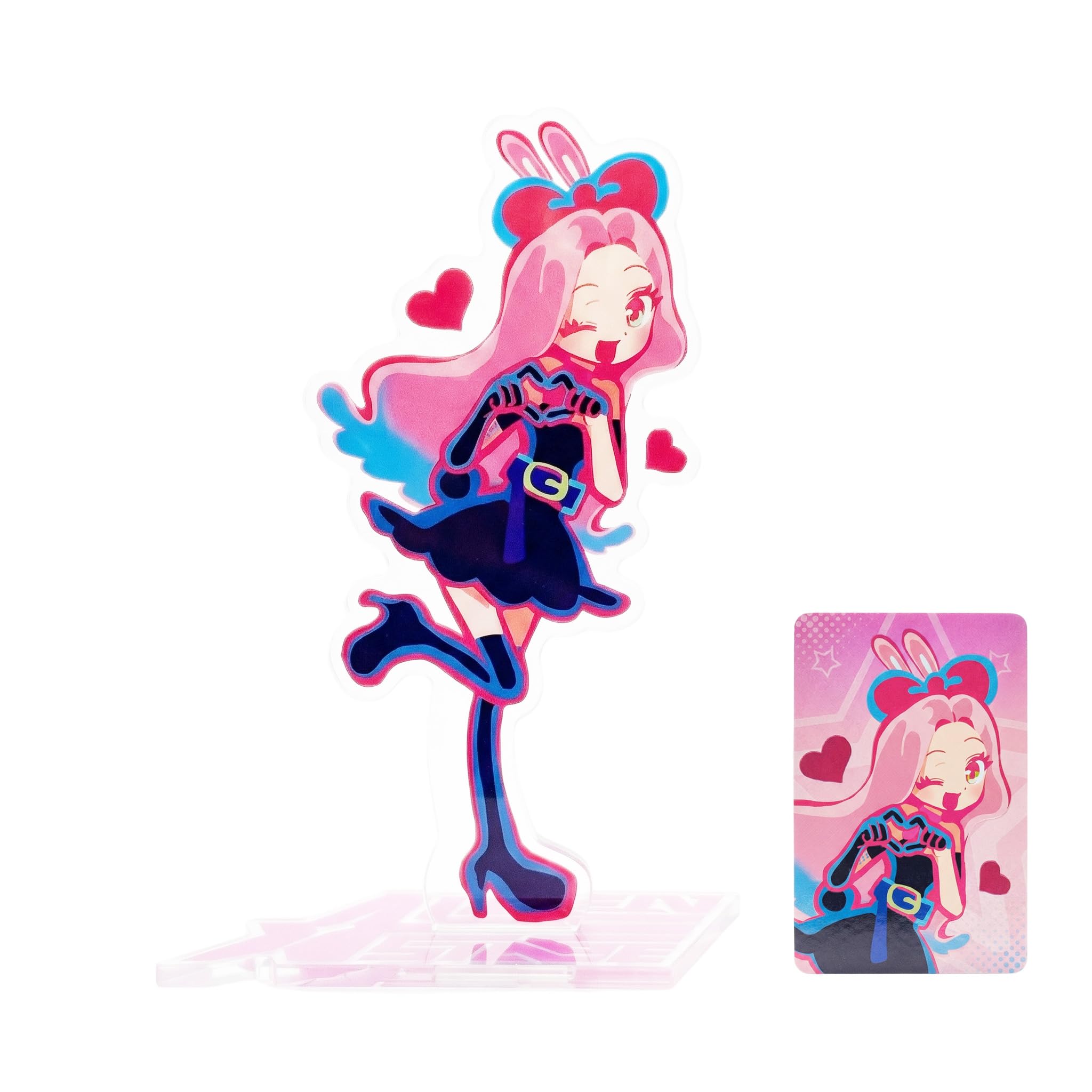 YJacuing Alien Stage Rabbit Series Acrylic Stand Figure, Officially Licensed Anime ALNST Desk Decor with Bonus Collectible Card (Mizi)