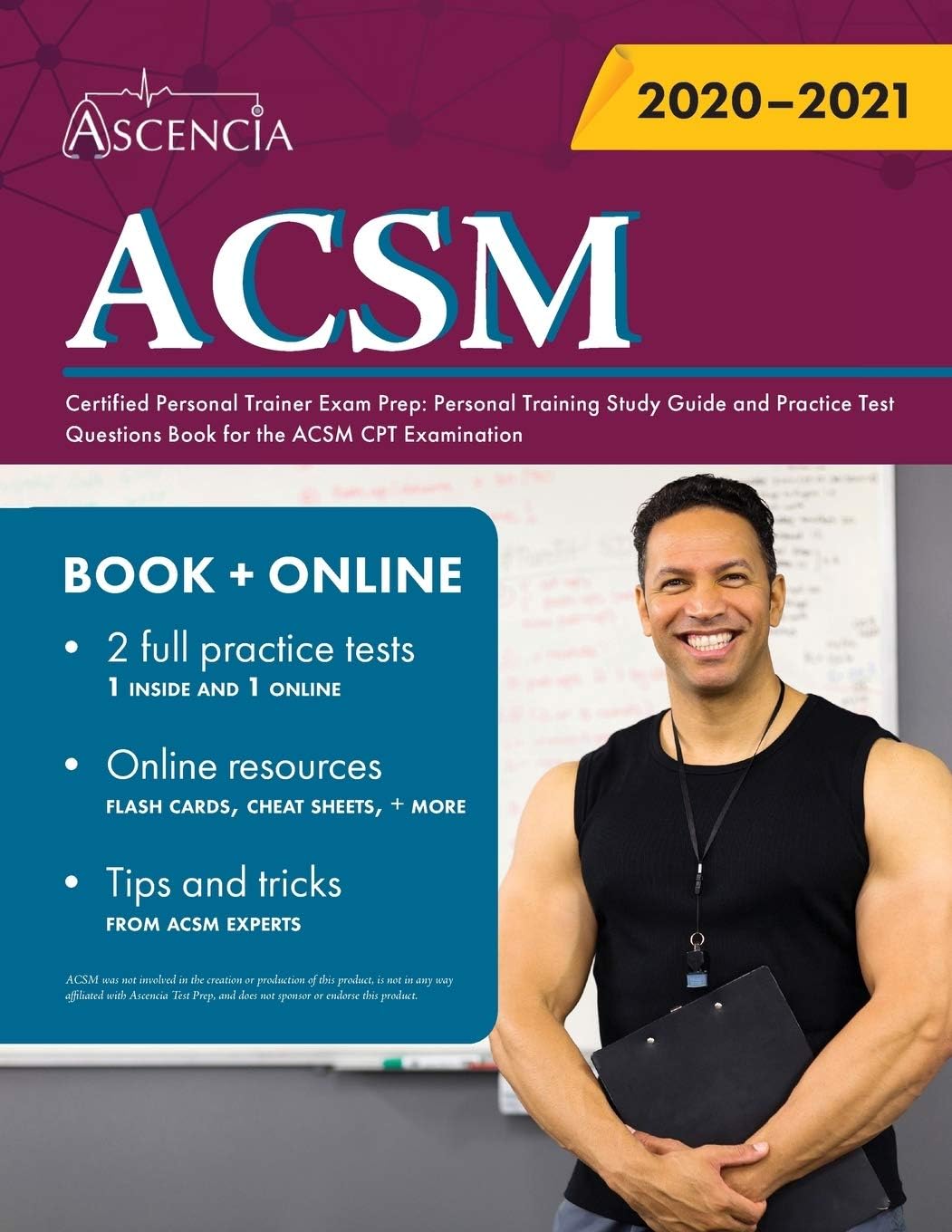 ACSM Certified Personal Trainer Exam Prep: Personal Training Study Guide and Practice Test Questions Book for the ACSM CPT Examination
