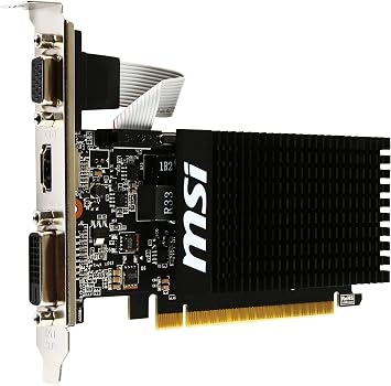 MSI Fanless Low Profile GeForce GT 710 Graphics Card 2GB Memory Model GT 710 2GD3H LP