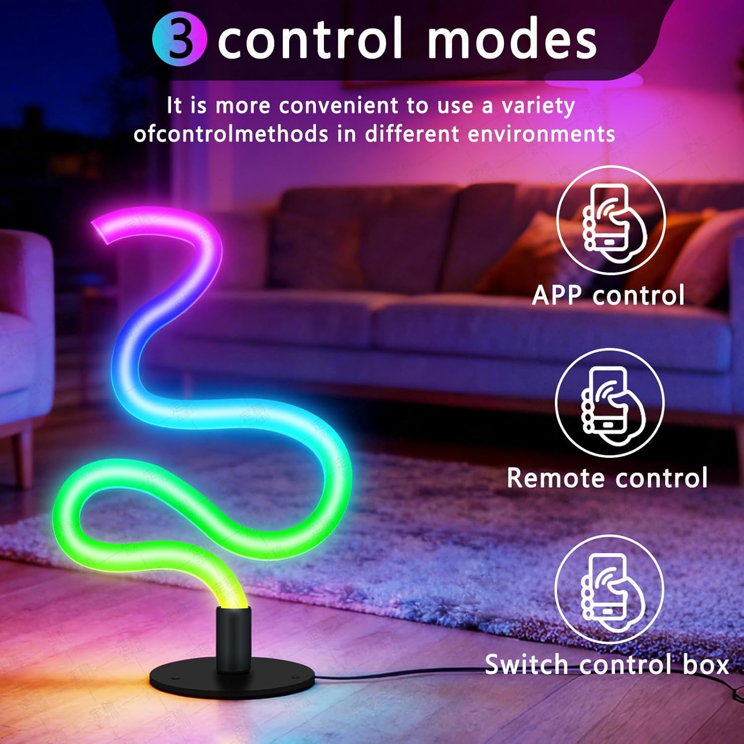 Corner Floor Lamp,RGB LED Corner Lamp, Transformable Floor Lamp with App and Remote Control,16 Million DIY Colors, Music Sync, Timer Setting for Living Rooms, Gaming Rooms, Bedrooms and Gaming Rooms