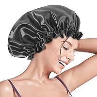 Vista 13 de Aquior Gorros de Ducha, Gorro de Ducha Reutilizable para Mujeres, Gorro de Cabello Impermeable de Doble Capa, Tamaño Grande para Todas