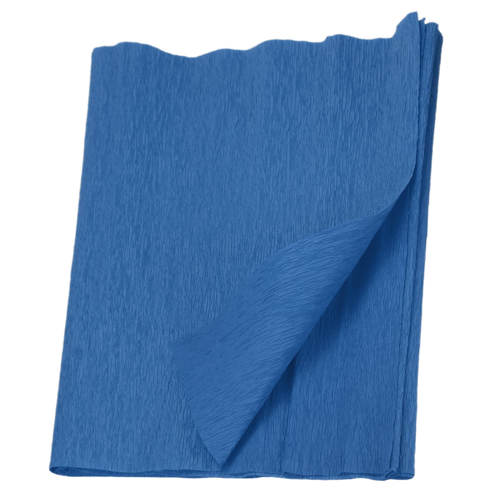 MECCANIXITY Crepe Paper Roll 7.5ft Long 20 Inch Wide for Wedding Ceremony Various Large Festivals Decoration, Blue