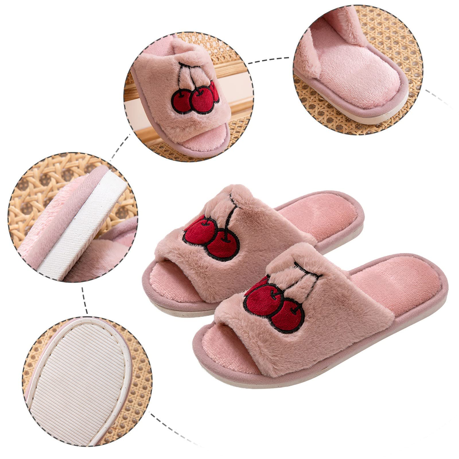 Ciabatte Da Casa Donna Estive In Cotone - Sandali Donna Bassi Con Fascia