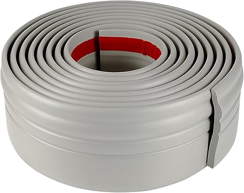 Yuzzy Moldeo para placa base de pared de goma autoadhesiva, 4 pulgadas x 10 pies, molduras de vinilo para zócalo de pared para base de piso, base de