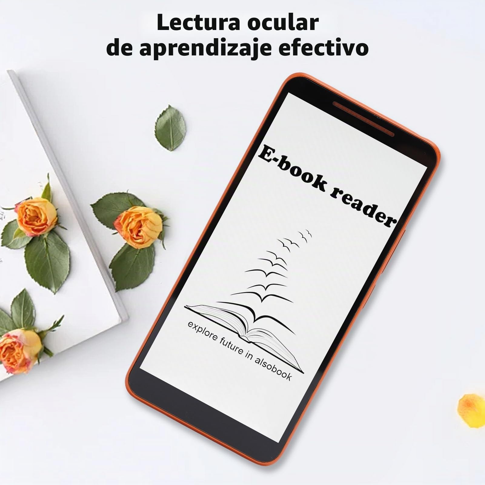 E Lector de Libros 1GB 8GB, Pantalla Táctil de 5.7 Pulgadas E Ink Reader con Placa de Escritura a Mano, Tableta Einkpaper de Android 5.1 Eink para Lectura y Escritura de Libros