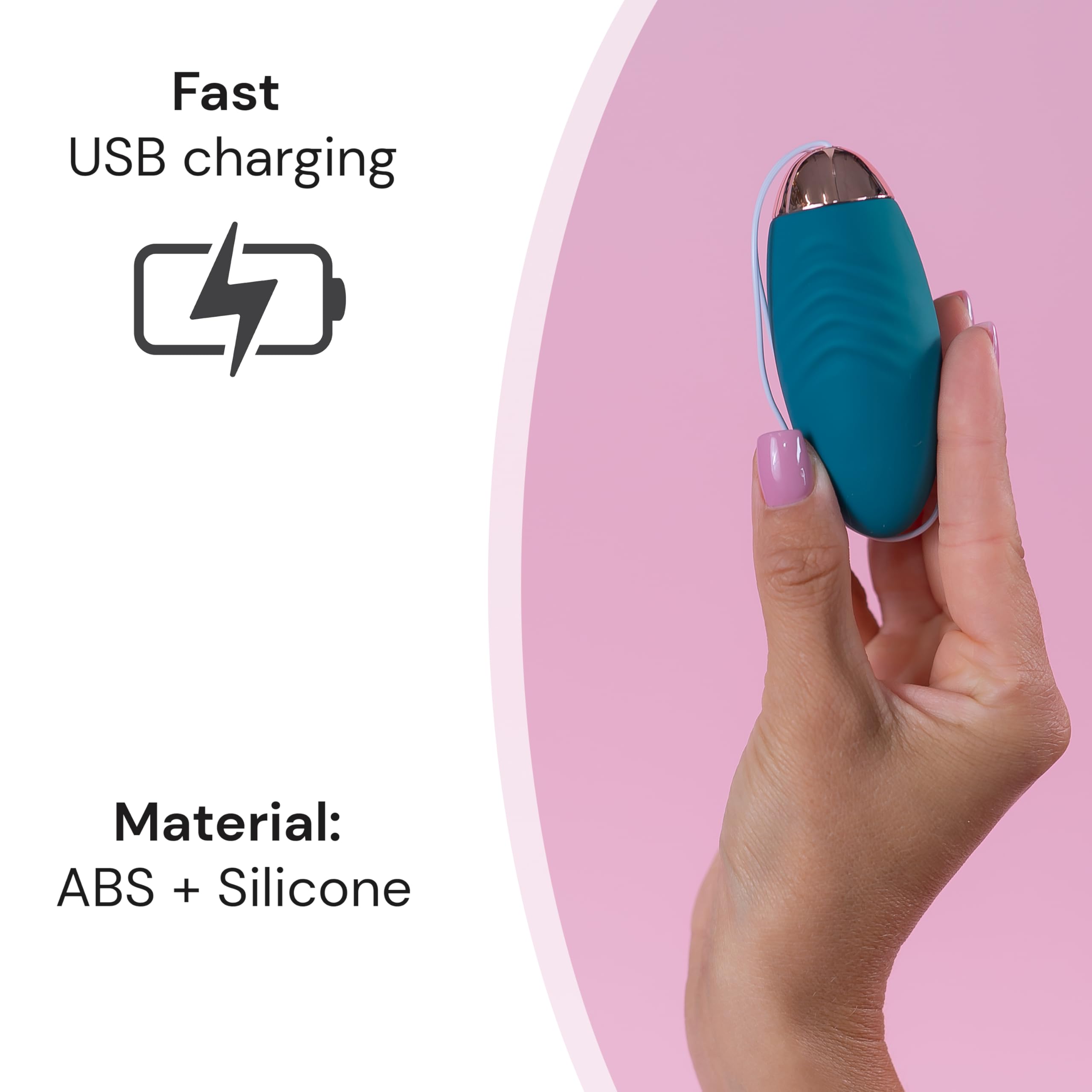 Vibro Huevo con control remoto para viajes, 10 mini vibradores para mujeres mini huevo de 8,5 y 3,5 cm USB para mujeres, vibrador con mando a distancia silencioso FOPS M98