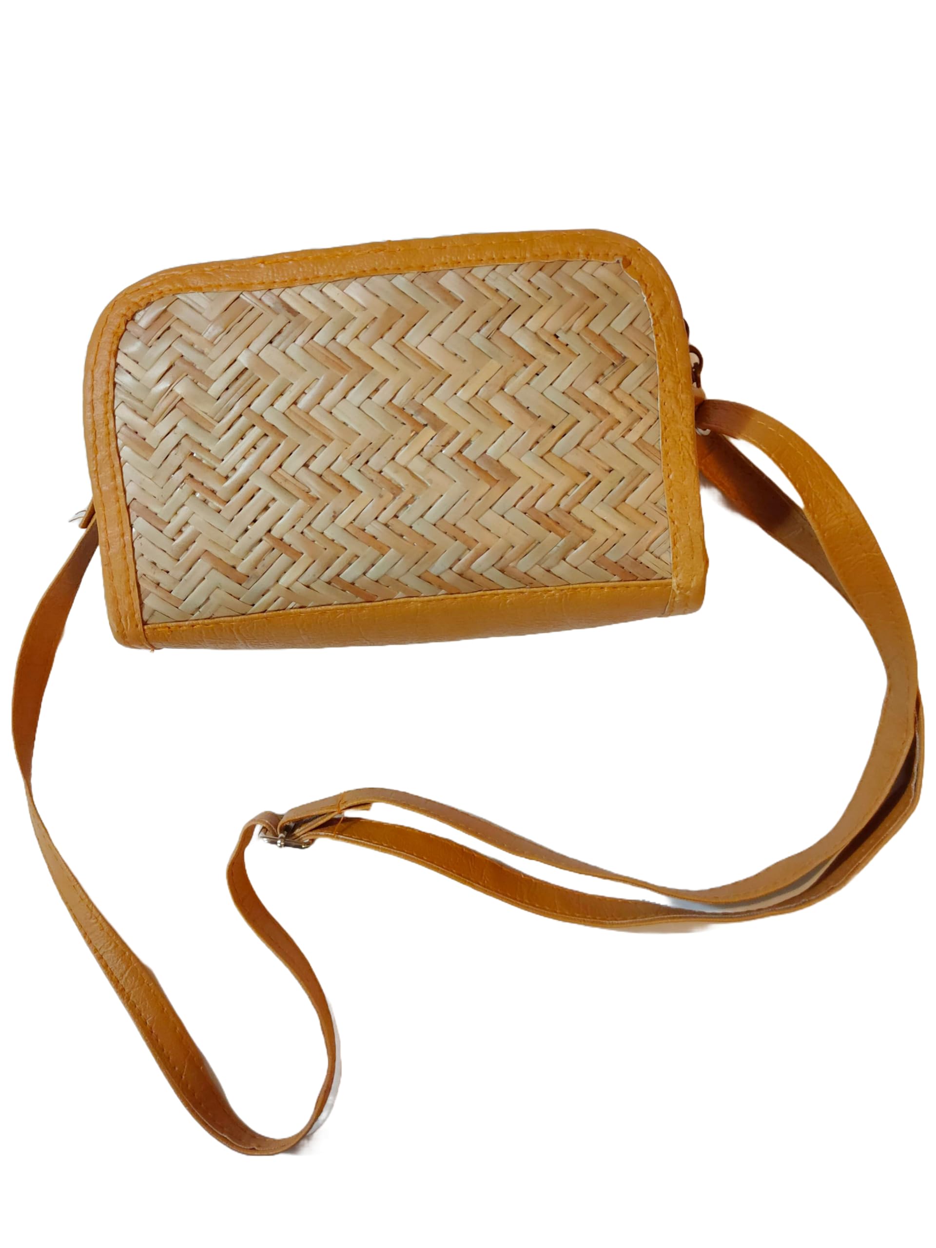 Shital Patti Bamboo Bag Handmade Eco-Friendly & Functional Shoulder Crossbody Specially for Ladies Women's Sling Bag-image-18