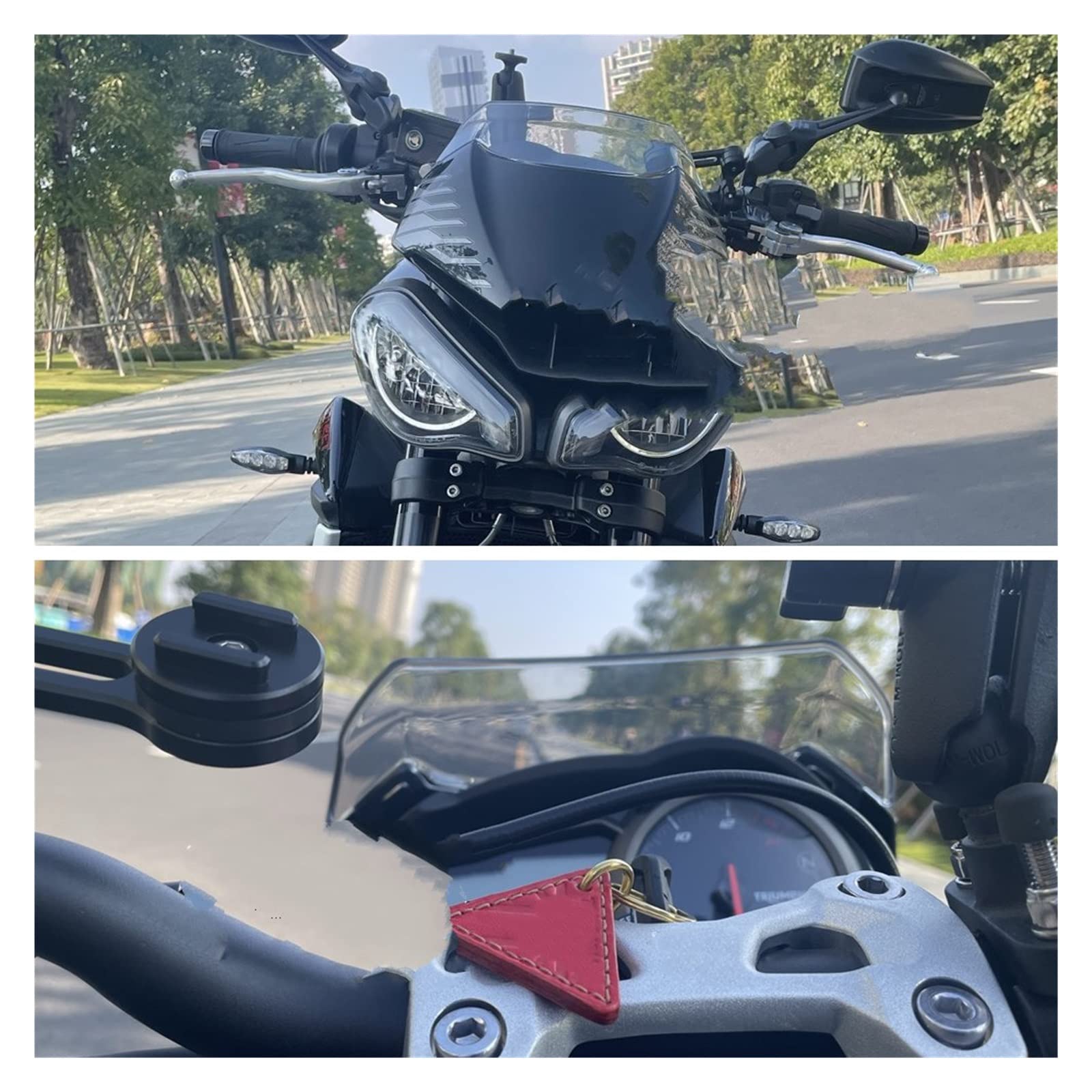 Deflektor motocykla Pasuje do ulicy 765S 765RS 765R 765 RS S660 S 660 2020-2022 przednia szyba motocykla deflektor wiatrowy Osłona przeciwsłoneczna