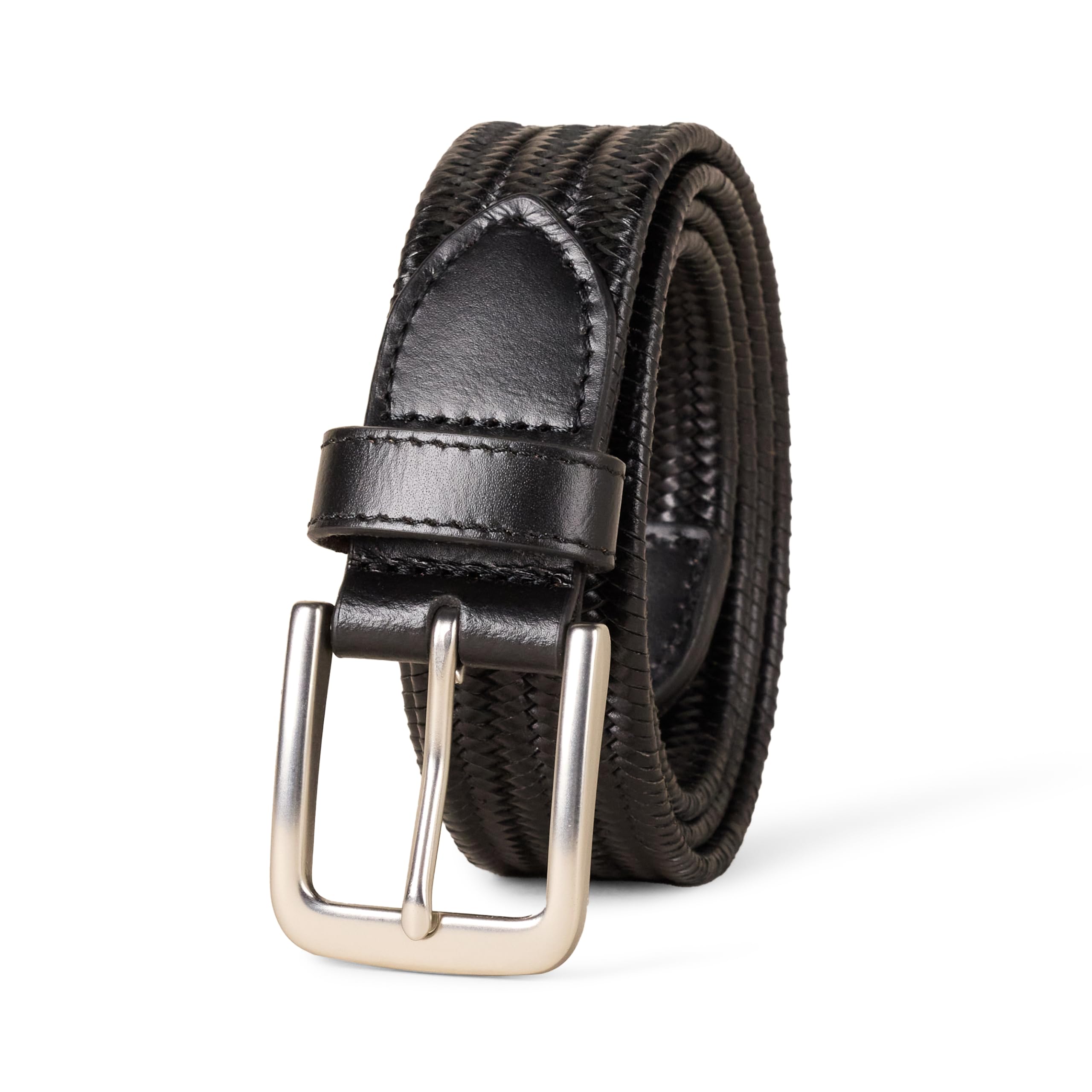 Amazon Essentials Men's Tubular Stretch Weave Belt