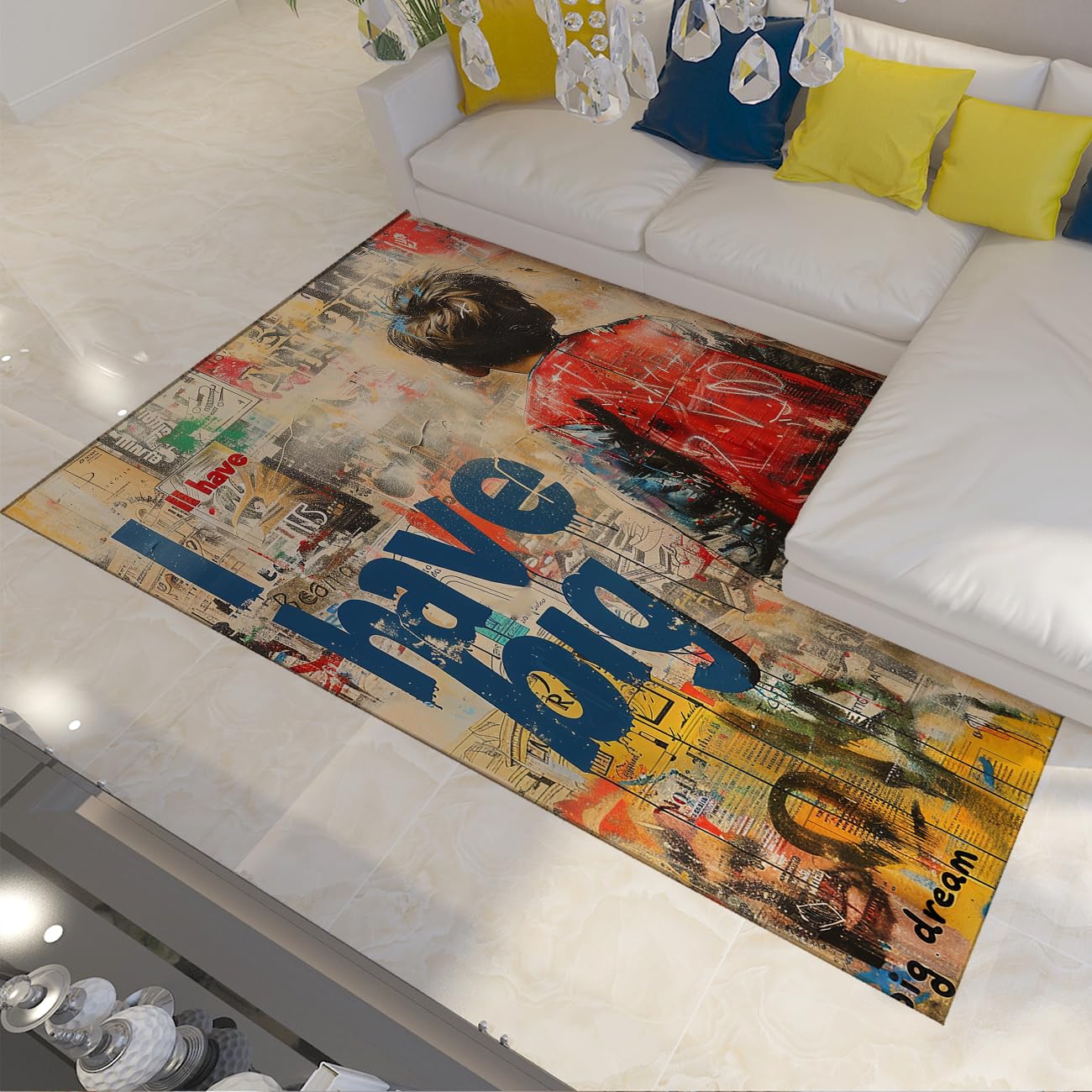 Tapis de bureau pop art abstrait pour sublimer votre espace de travail moderne