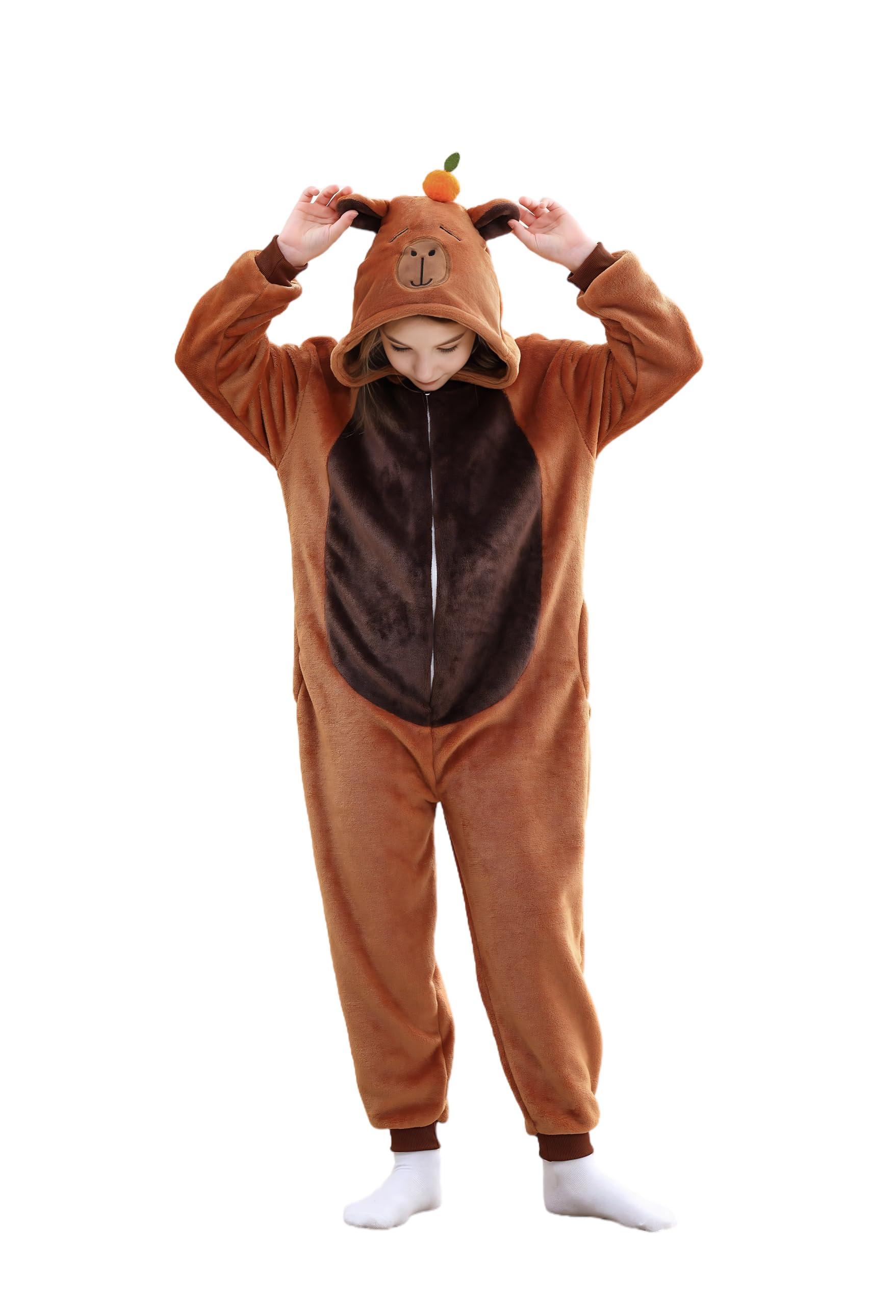 Unisex Kids Animal Onesie Pajamas One Piece Cosplay Costume for Halloween