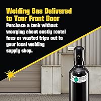 Vista 5 de PrimeWeld Botella de 75% argón 25% CO2 80CF DOT 3AA Válvula CGA 580 de EE. UU. La mejor mezcla de gas para soldadura MIG Cilindros completos