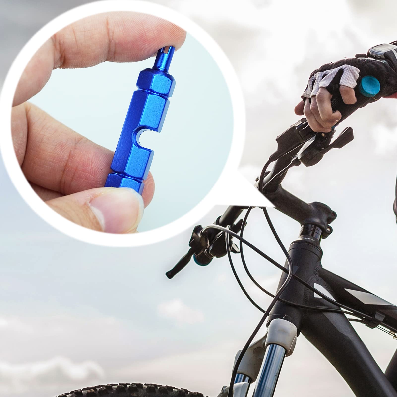 12 Pezzi Nuclei per valvole Presta Nuclei per valvole Presta con 1 pezzo Strumento per la rimozione del nucleo della valvola Nuclei per valvole francesi Inserto per bici Nucleo per valvola