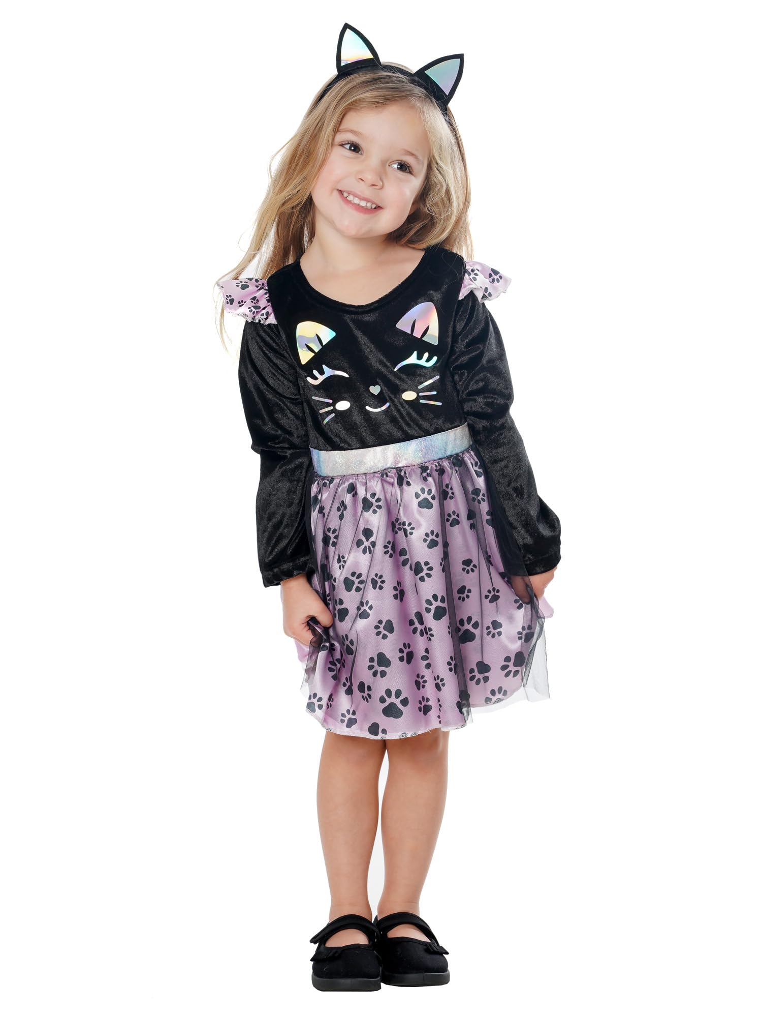 Bristol Novelty Cat Costume for Toddlers and Kids - 3-4 Years Halloween, Black