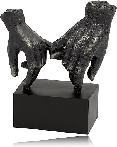 Miniatura 5 de Bellaa Estatuas de mano Pinky Promise Gesture Sign Regalo Moderno Contemporáneo Afecto Bond Matrimonio Amante Mejor Amigo Para Siempre (Promesa
