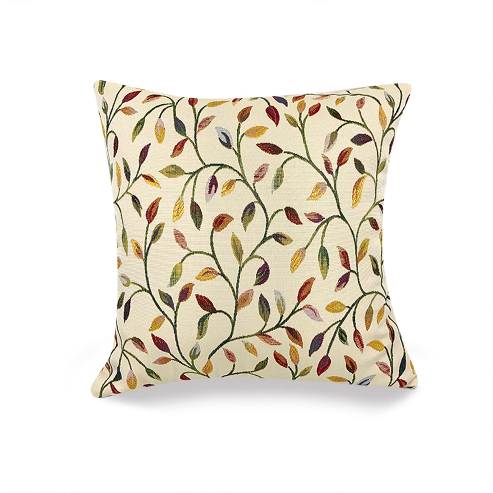 RareCi Throw Pillow Covers 18x18, Salix Leaf Decorative Boho Pillow Case Cushion Cover for Couch Sofa Bedroom Car (18x18'', Salix Leaf)