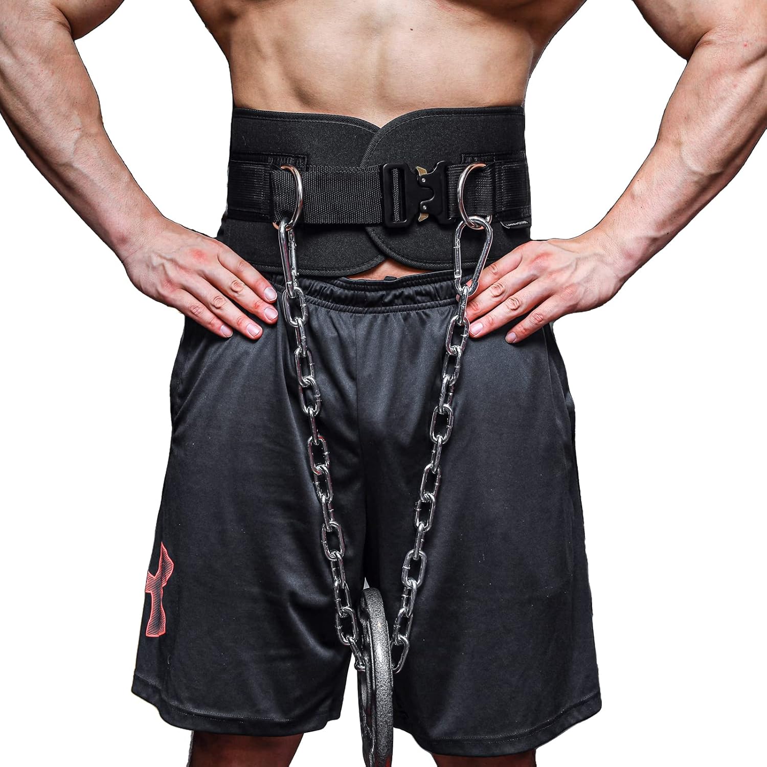 MANUEKLEAR Quick Locking Dip Belt, Weightlifting Belt, Weight Lifting
