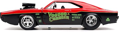 Miniatura 4 de Big Time Muscle 1:24 1970 Dodge Charger RT Voodoo - Coche fundido a presión, juguetes para niños y adultos