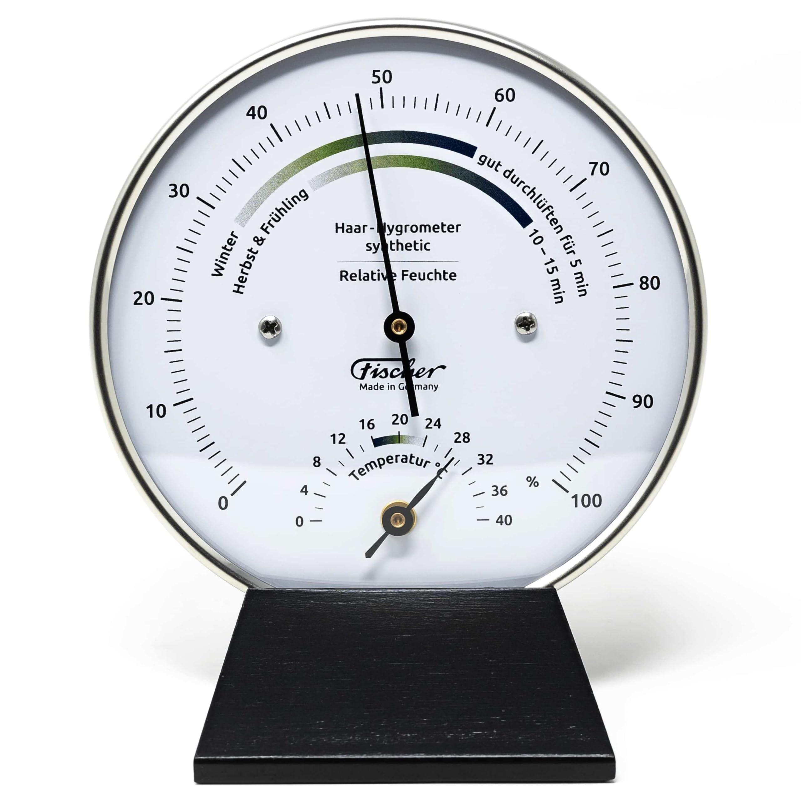Fischer Hygrometer Life Klimatyczny drewniany podstawa [artykuł ogrodowy]