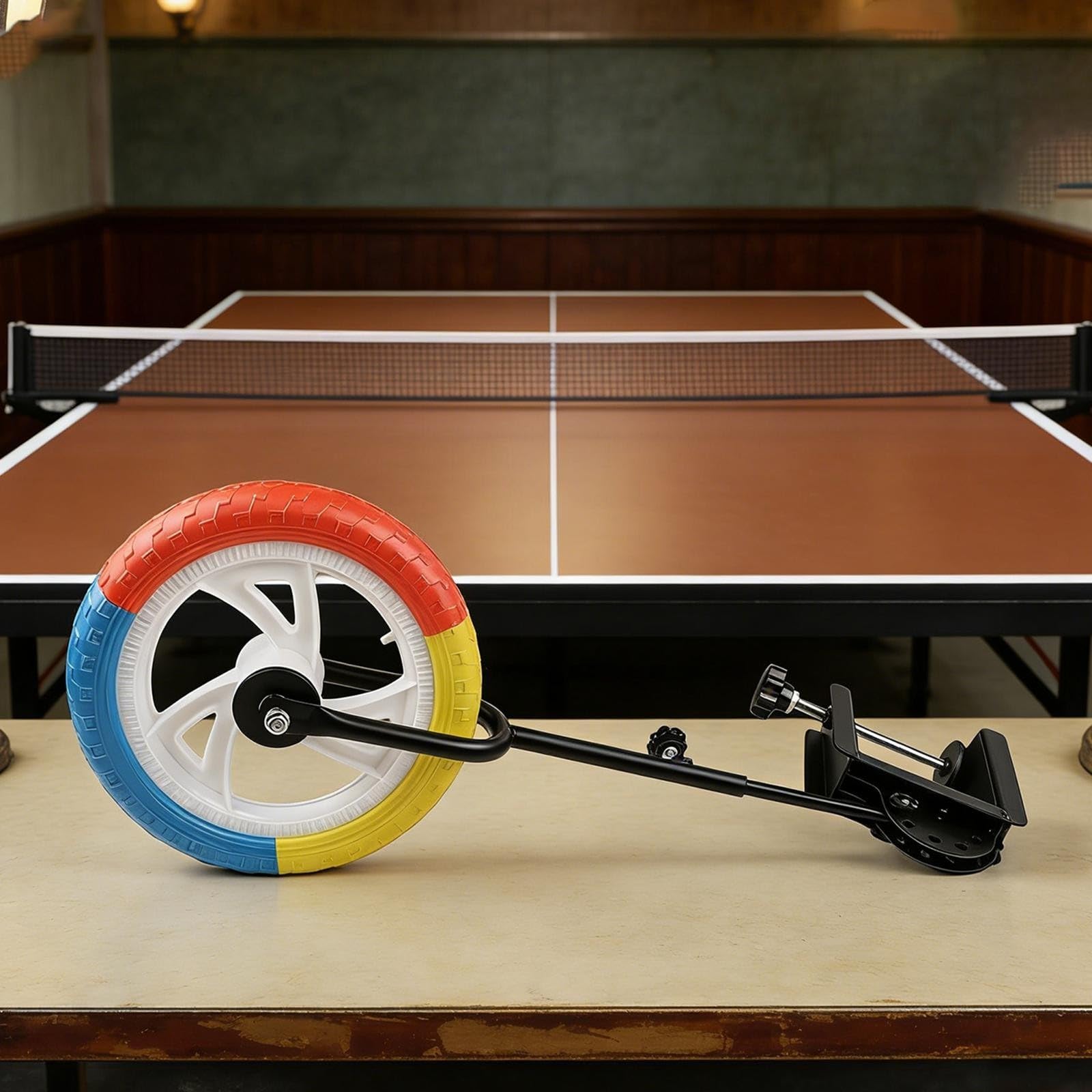 Dispositivo retrattile per allenamento ping pong, lunghezza e angolo regolabili, con morsetto, adatto per lo sviluppo delle abilità del giocatore
