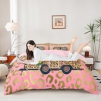 Vista 52 de Funda de edredón de vacas de las tierras altas tamaño Queen, funda de colcha con temática de granja retro occidental con animales salvajes y 2