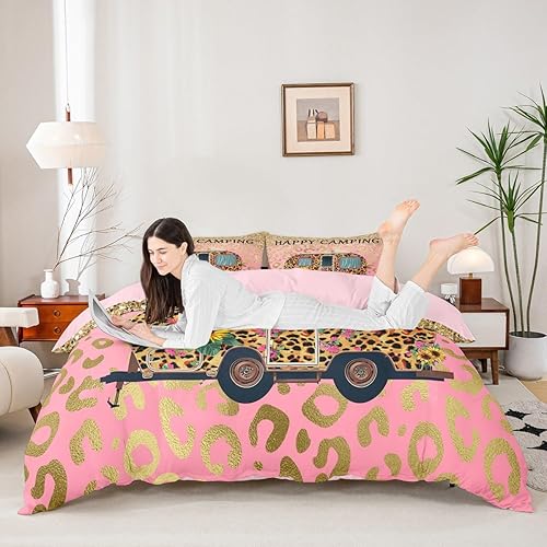 Miniatura 52 de Funda de edredón de vacas de las tierras altas tamaño Queen, funda de colcha con temática de granja retro occidental con animales salvajes y 2