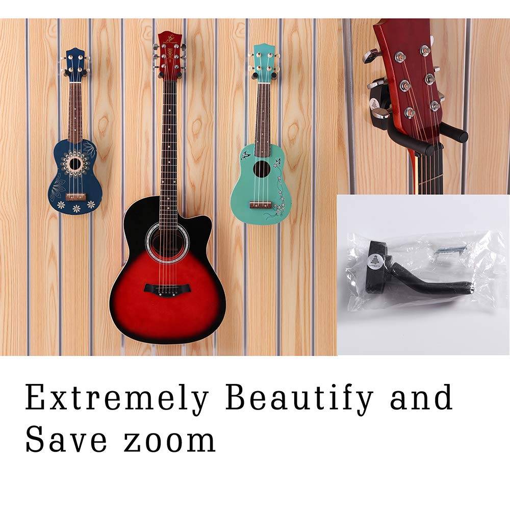 HONESTY Lot de 4 crochets muraux pour guitare, crochets de guitare