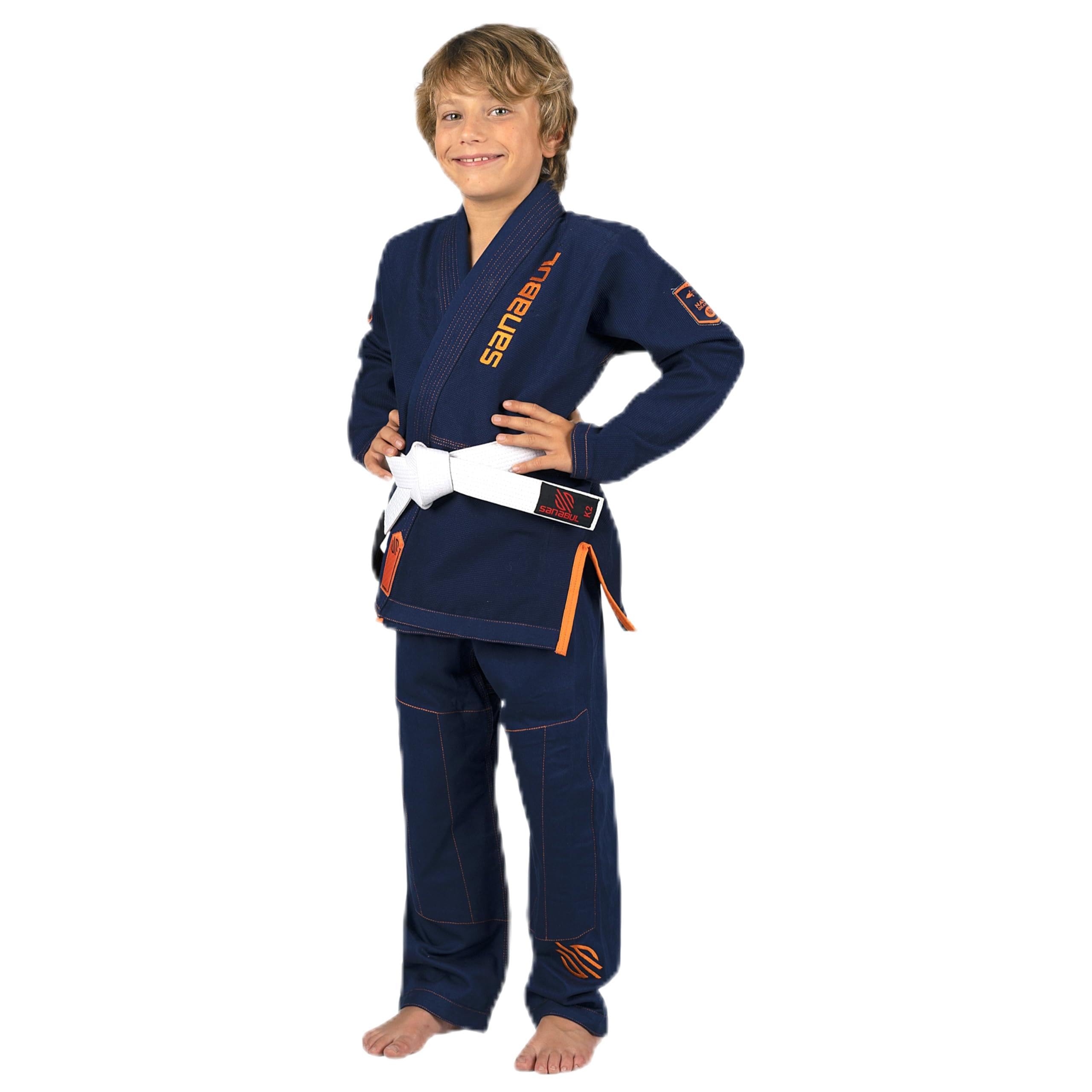 Sanabul Future Legends BJJ Gi for Kids Jiu Jitsu Gi Kimono for Children Youth Preshrunk Fabric & BJJ White Belt Included